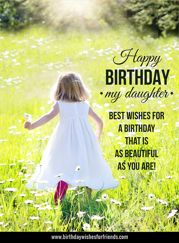 Happy Birthday My Daughter