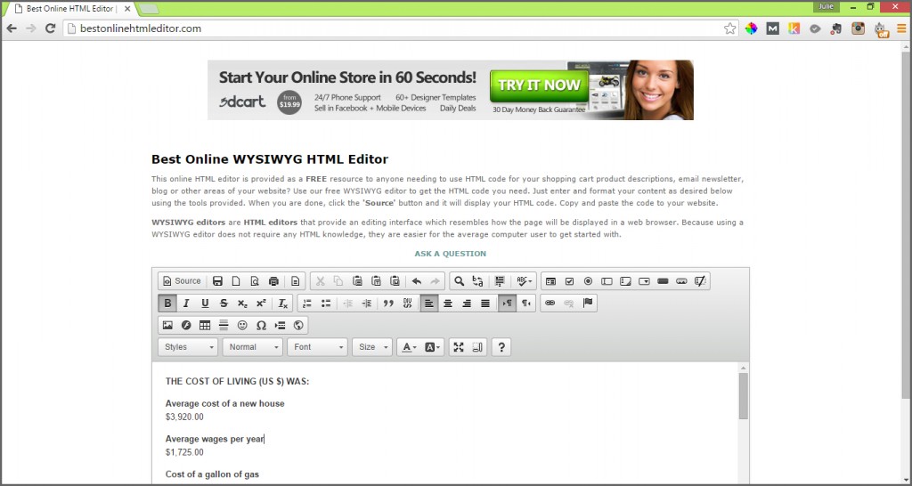 best online html editor