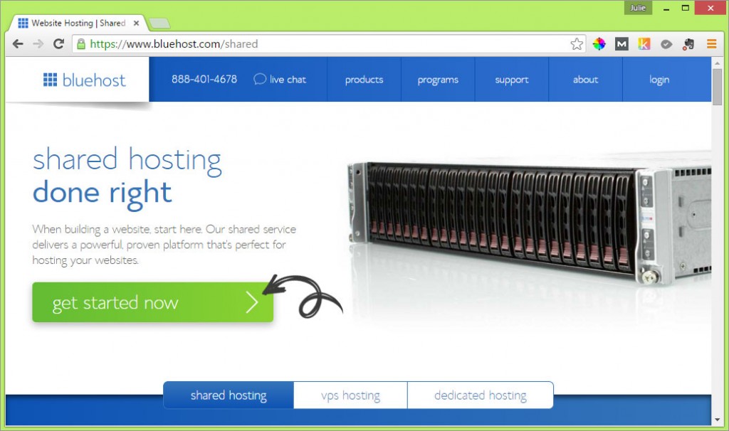 Get started with shared hosting