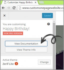 view zerif lite documentation